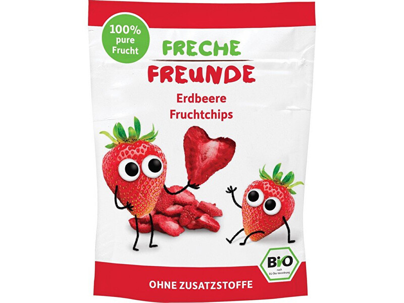 Freche Freunde BIO Ovocné chipsy - 100% Jahoda 12 g
