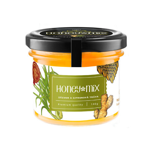 HoneyMix Med so zázvorom a extraktom z citrónovej trávy 140 g