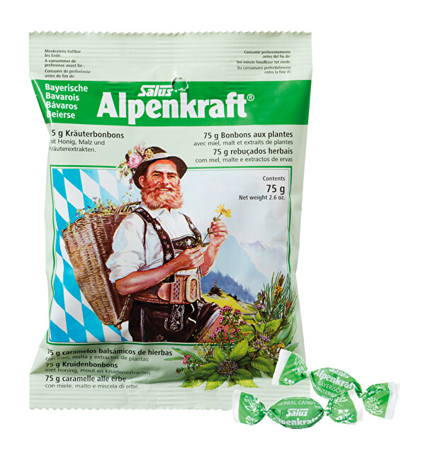 Salus Alpenkraft - Bylinné cukríky 75 g