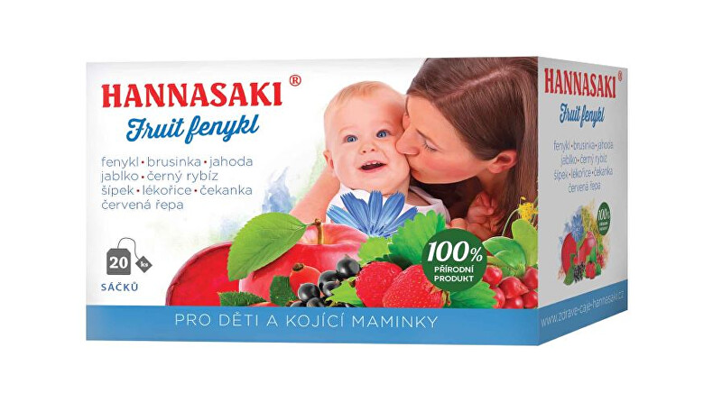 Čaje Hannasaki Fruit fenikel - pre deti a dojčiace mamičky 40 g