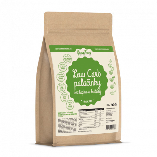 GreenFood Nutrition Low Carb Palacinky bez lepku a laktózy kakao 500g