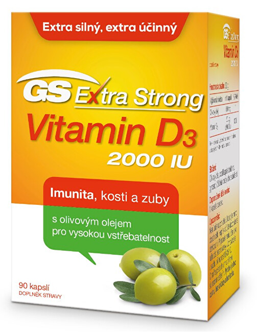 GreenSwan GS Extra Strong Vitamín D3 2000 IU 90 kapsúl
