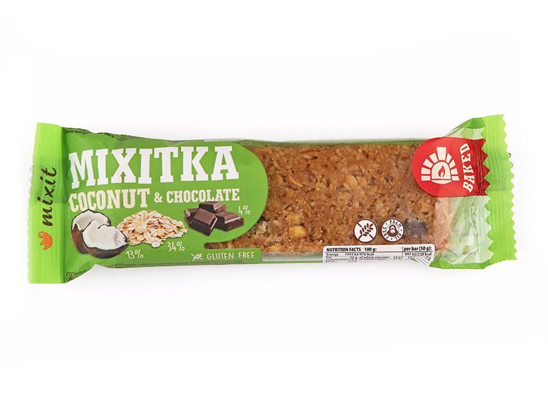Mixit Mixit ka bez lepku 20 ks, Kokos   čokoláda -ZĽAVA KRÁTKA EXPIRÁCIA 24. 6. 2022