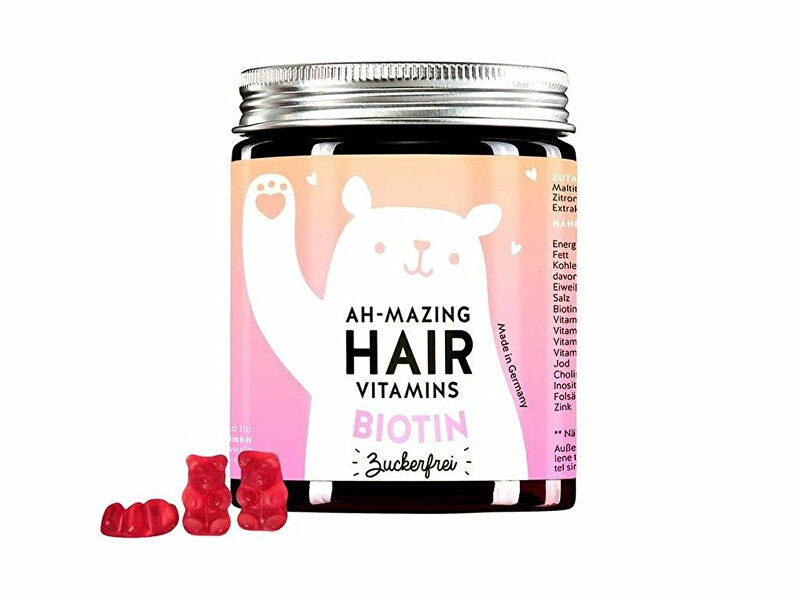 Bears With Benefits Vitamíny pre zdravé vlasy s biotínom bez cukru Ah-mazing 60 ks