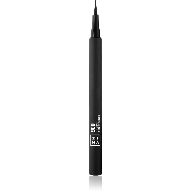 3INA The 24H Pen Eyeliner dlhotrvajúce očné linky odtieň 900 Black 1,2 ml