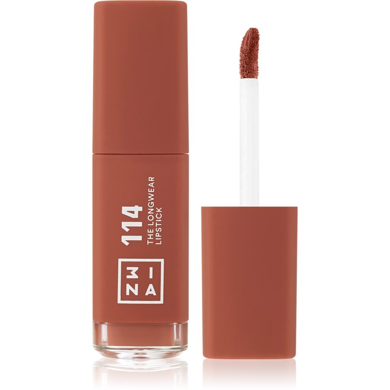 3INA The Longwear Lipstick dlhotrvajúci tekutý rúž odtieň 114 - Light brown 6 ml