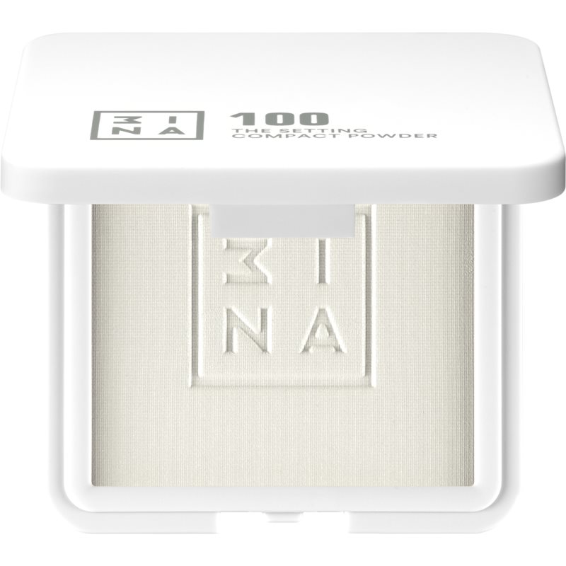 3INA The Setting Compact Powder transparentný kompaktný púder odtieň 100 11,5 g