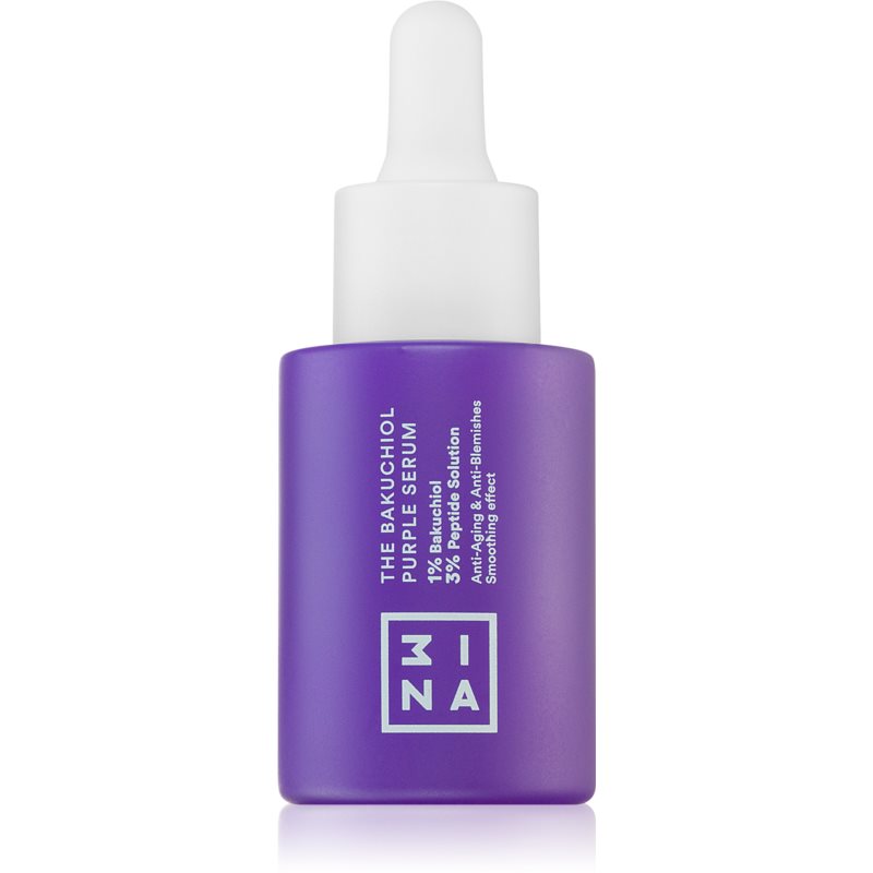 3INA The Bakuchiol Purple Serum ľahké pleťové sérum pre vypnutie pleti 30 ml
