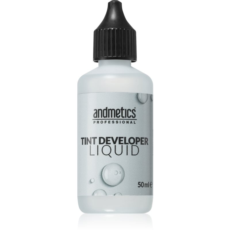 andmetics Professional Tint Developer Liquid aktivačná emulzia pre farbu na obočie a mihalnice 50 ml