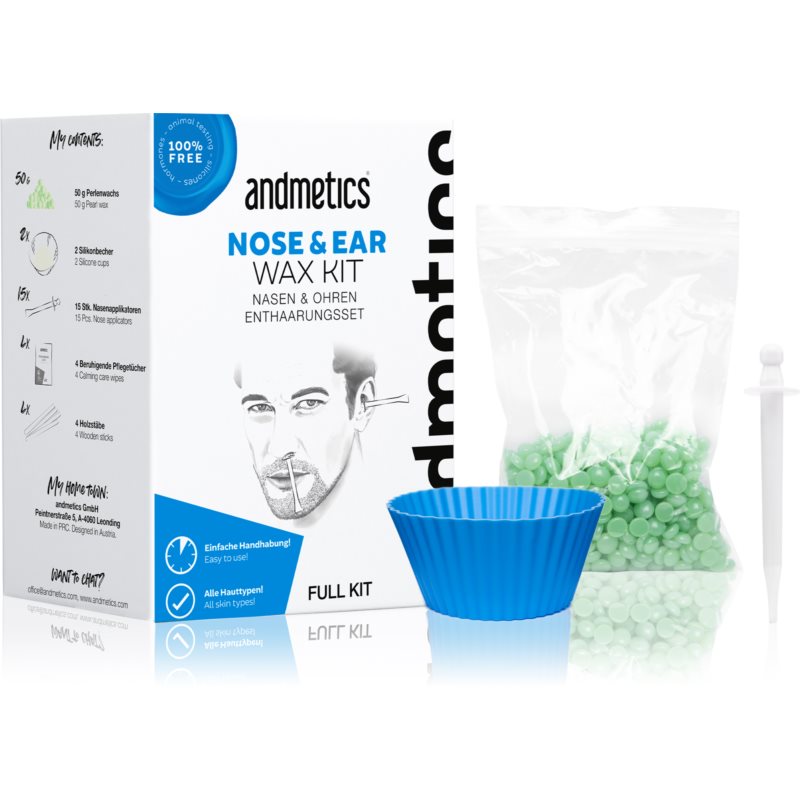andmetics Wax Kit Nose  Ear epilačný vosk pre mužov 50 g