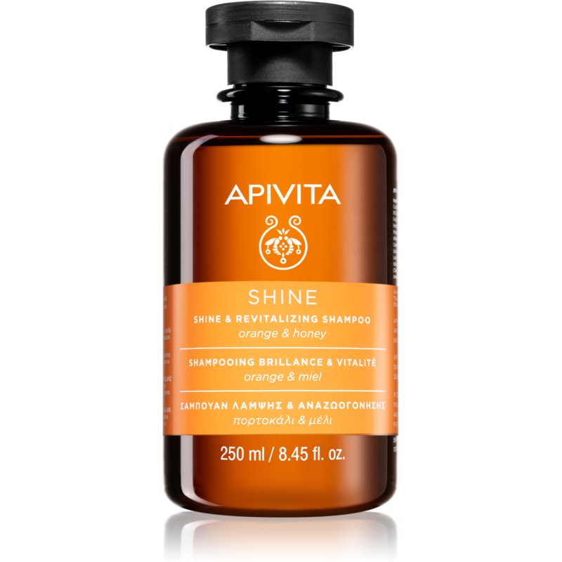 Apivita Holistic Hair Care Orange  Honey revitalizačný šampón pre posilnenie a lesk vlasov 250 ml