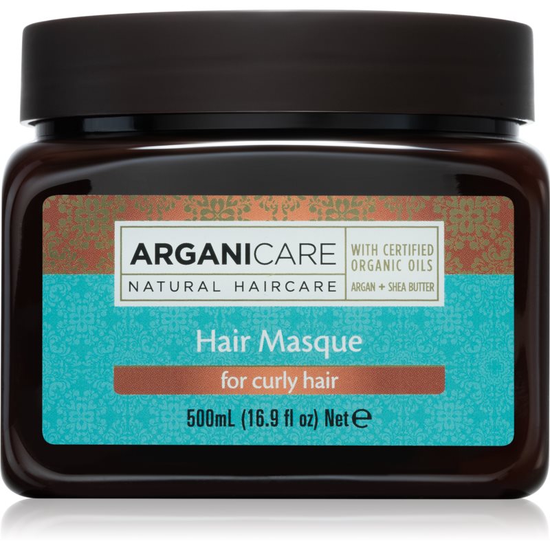 Arganicare Argan Oil  Shea Butter Hair Masque hydratačná a vyživujúca maska pre kučeravé vlasy 500 ml