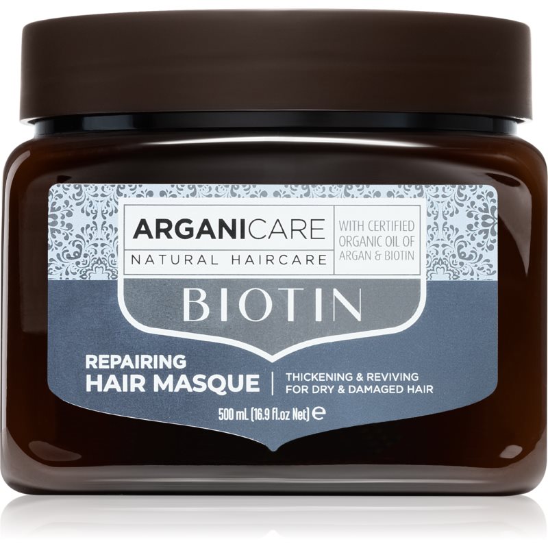 Arganicare Biotin Repairing Hair Masque hĺbkovo posilňujúca maska na vlasy s biotínom 500 ml