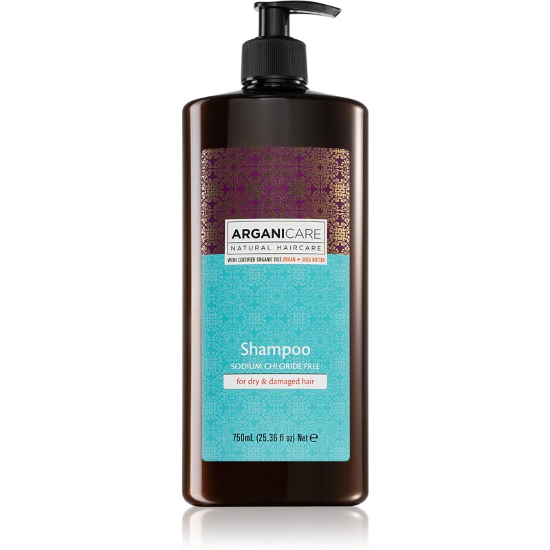 Arganicare Argan Oil  Shea Butter šampón pre suché a poškodené vlasy 750 ml