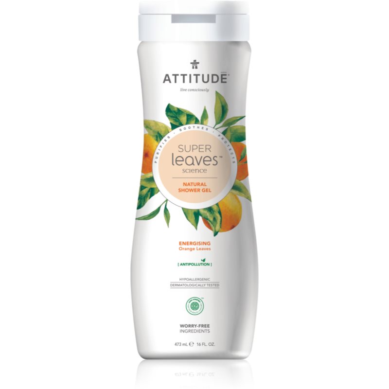Attitude Super Leaves Orange Leaves prírodný sprchový gél s detoxikačným účinkom 473 ml