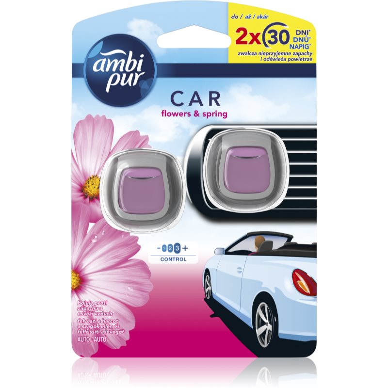 AmbiPur Car FlowersSpring osviežovač vzduchu do auta 2x2 ml