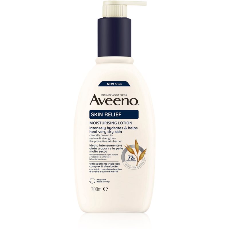Aveeno Skin Relief Nourishing Lotion hydratačné telové mlieko pre veľmi suchú pokožku 300 ml