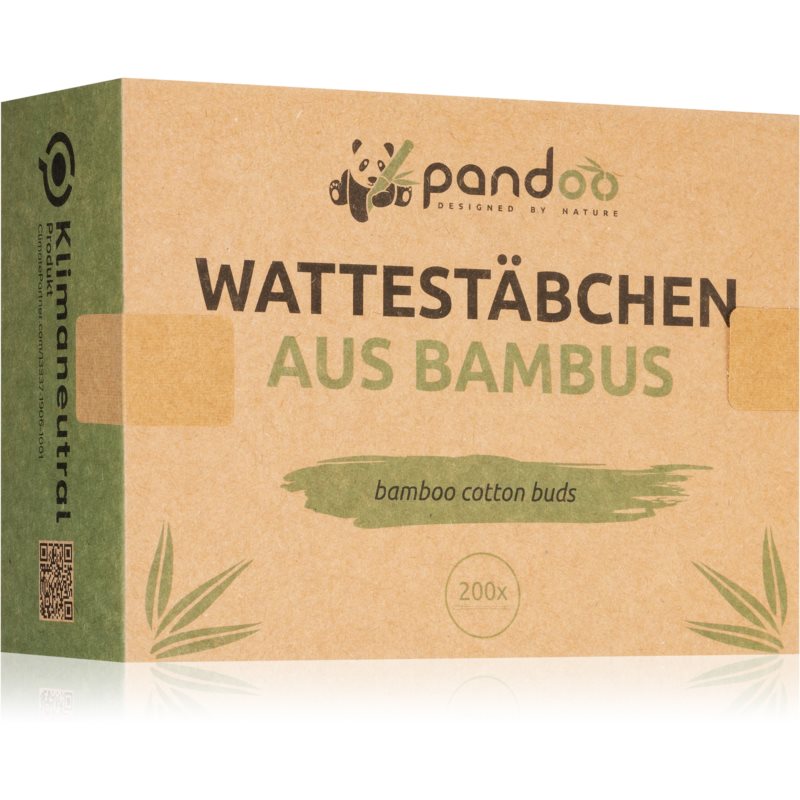 Pandoo Bamboo Cotton Buds vatové tyčinky 200 ks