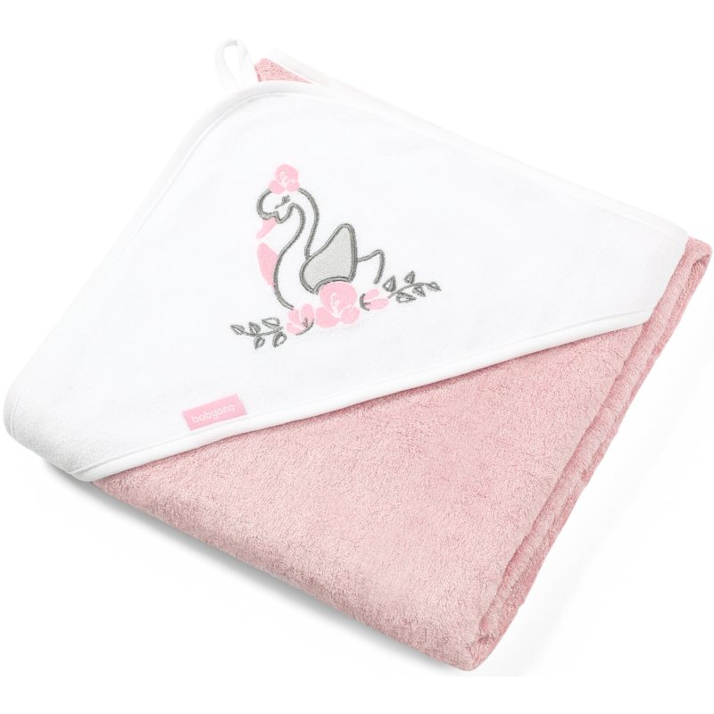 BabyOno Take Care Bamboo Towel osuška s kapucňou Pink 85x85 cm