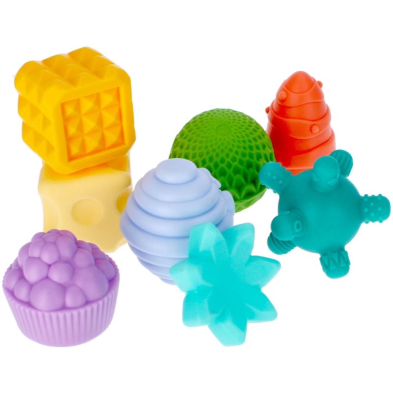 Bam-Bam Set of Textured Toys aktivity hračka 6m 8 ks