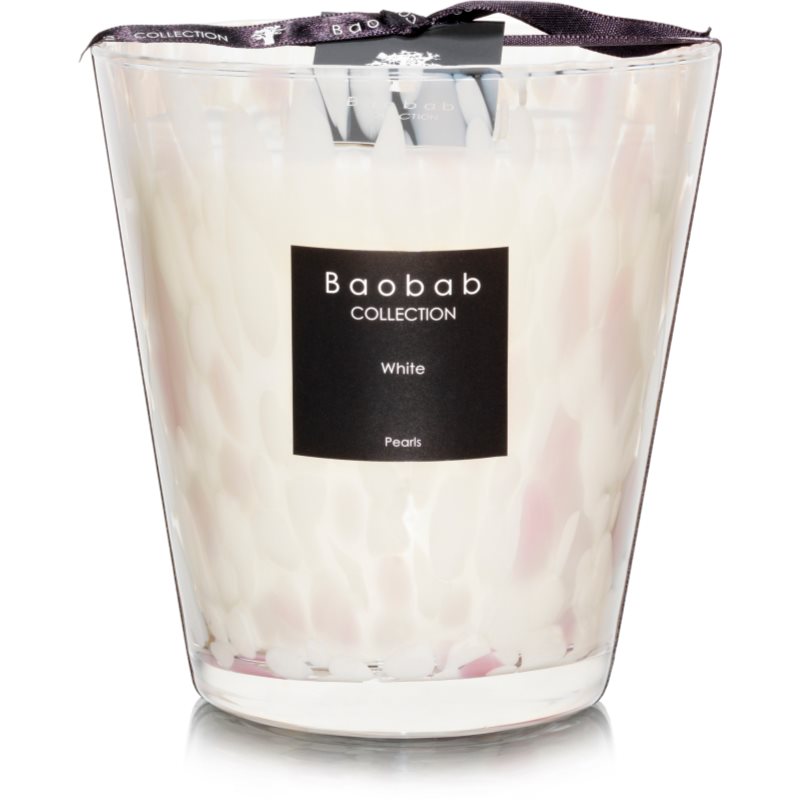 Baobab Collection Pearls White vonná sviečka 16 cm