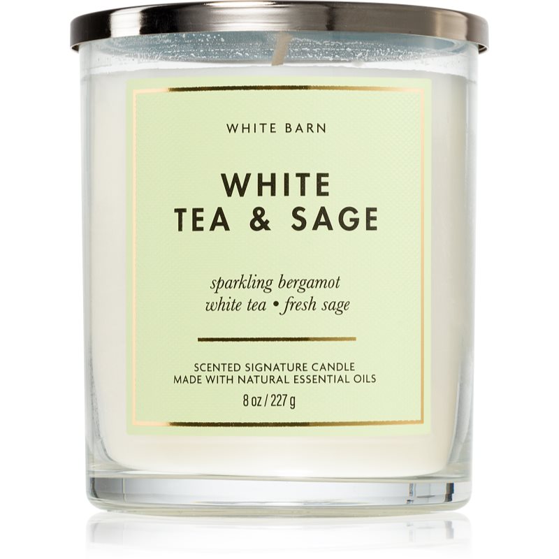 Bath  Body Works White Tea  Sage vonná sviečka 227 g