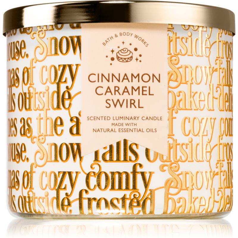 Bath  Body Works Cinnamon Caramel Swirl vonná sviečka 411 g