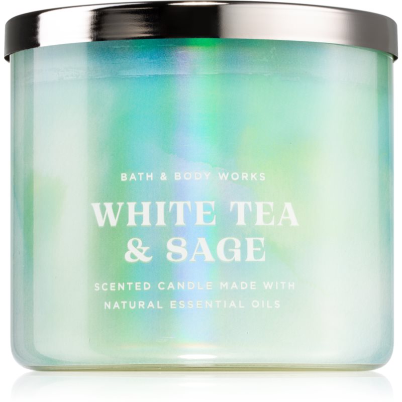 Bath  Body Works White Tea  Sage vonná sviečka 411 g