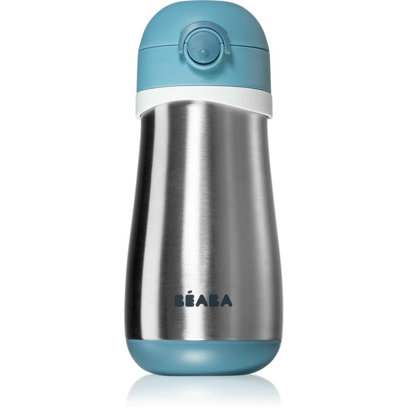 Beaba Stainless Steel Bottle With Handle termohrnček Windy Blue 350 ml