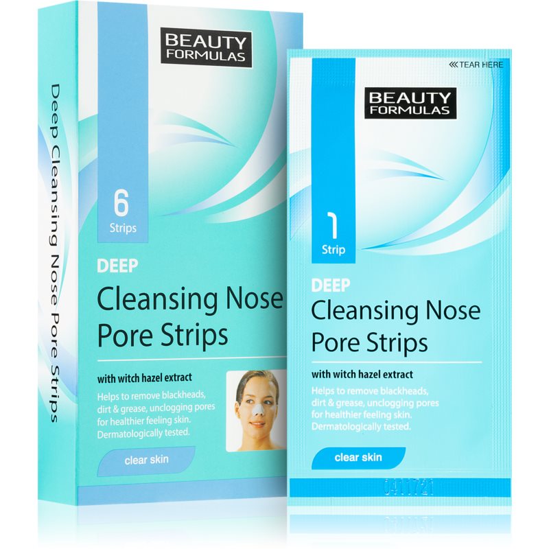 Beauty Formulas Clear Skin čistiace pásiky na nos 6 ks