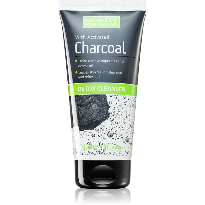Beauty Formulas Charcoal čistiaci gél s aktívnym uhlím pre mastnú a problematickú pleť 150 ml