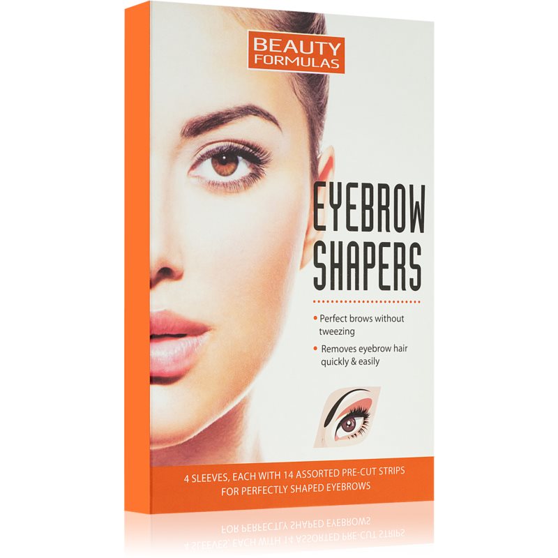 Beauty Formulas Eyebrow Shapers depilačné pásiky na obočie 4 ks