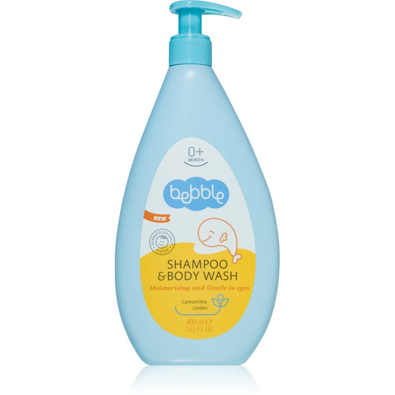 Bebble Shampoo  Body Wash Camomile  Linden šampón a umývací gél 2 v 1 pre deti 400 ml
