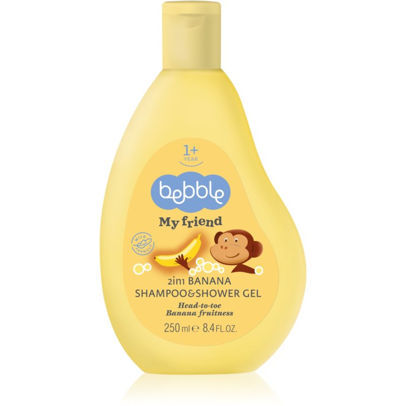 Bebble Banana Shampoo  Shower Gel šampón a sprchový gél 2 v 1 pre deti 250 ml