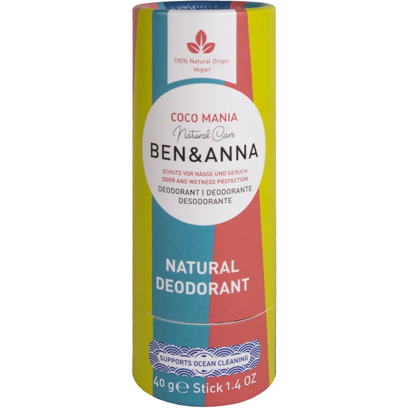 BENANNA Natural Deodorant Coco Mania tuhý dezodorant 40 g