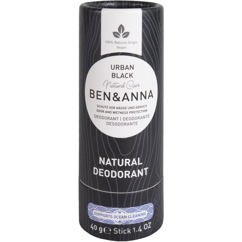 BENANNA Natural Deodorant Urban Black tuhý dezodorant 40 g