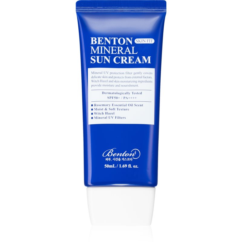 Benton Skin Fit Mineral minerálny opaľovací fluid na tvár SPF 50 50 ml
