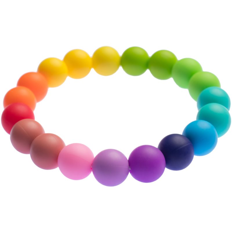 Biberschatz Bite bracelet Regenbogen koráliky na hryzenie 1 ks