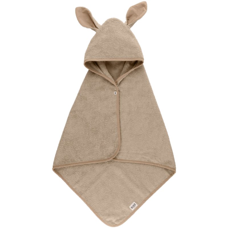BIBS Kangarooo Hoodie Towel osuška s kapucňou Vanila 65 x 65 mc 1 ks