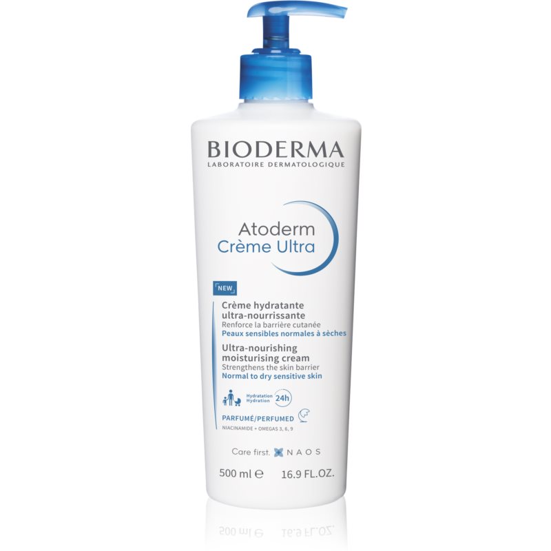 Bioderma Atoderm Créme Ultra vyživujúci telový krém pre normálnu až suchú citlivú pokožku s parfumáciou 500 ml