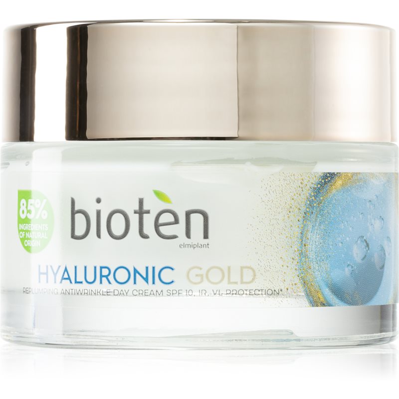 Bioten Hyaluronic Gold omladzujúci ochranný denný krém proti vráskam 50 ml