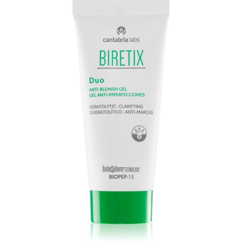 Biretix Treat Duo Anti-Blemish Gel korekčná obnovujúca antirecidívna starostlivosť proti nedokonalostiam pleti a stopám po akné 30 ml