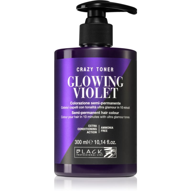 Black Professional Line Crazy Toner farebný toner Glowing Violet 300 ml