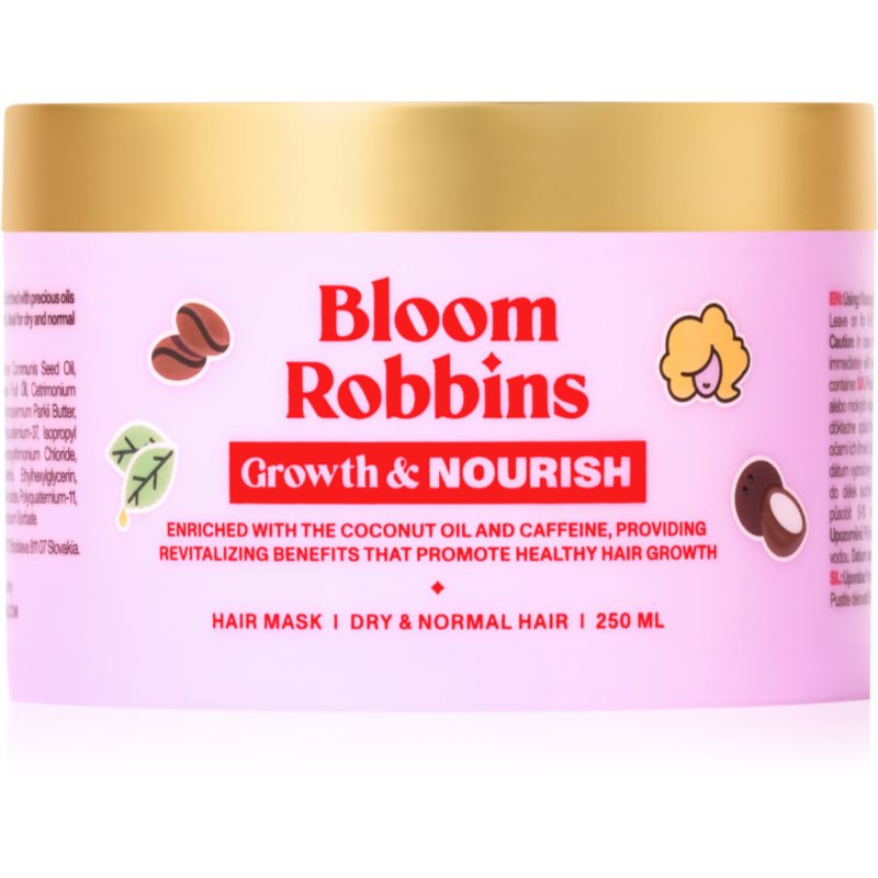 Bloom Robbins Growth  Nourish vyživujúca maska na vlasy pre všetky typy vlasov 250 ml