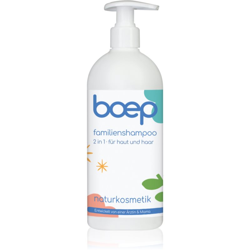 Boep Natural Family Shampoo  Shower Gel sprchový gél a šampón 2 v 1 Maxi 500 ml