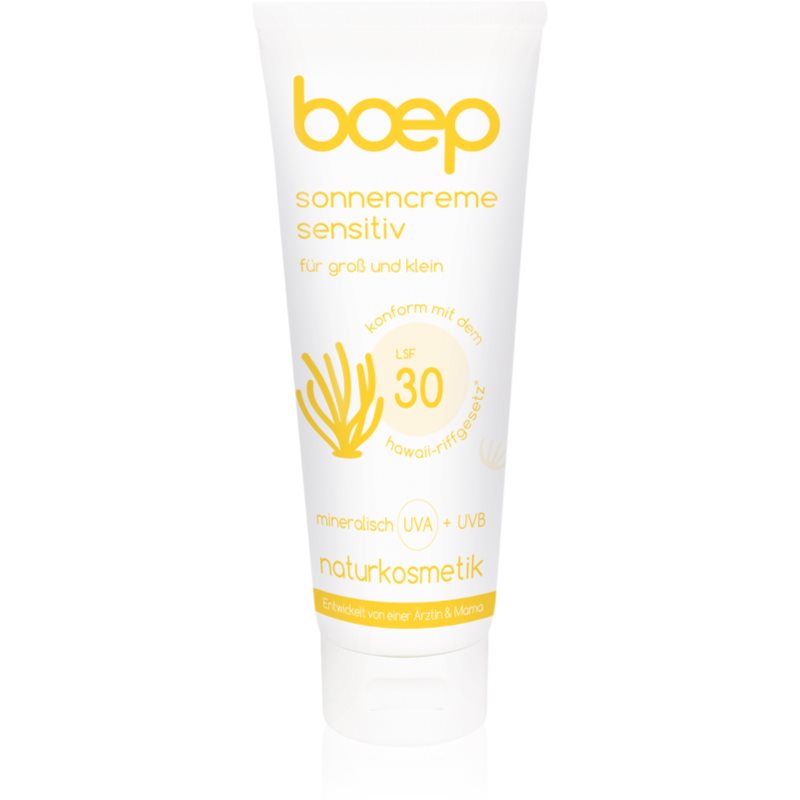 Boep Natural Sun Cream Sensitive opaľovací krém pre deti SPF 30 100 ml