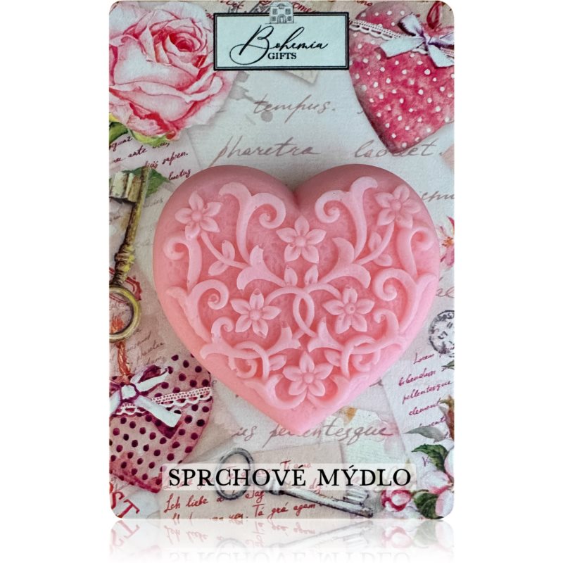 Bohemia Gifts  Cosmetics Handmade Heart ručne vyrobené mydlo s glycerínom 90 g