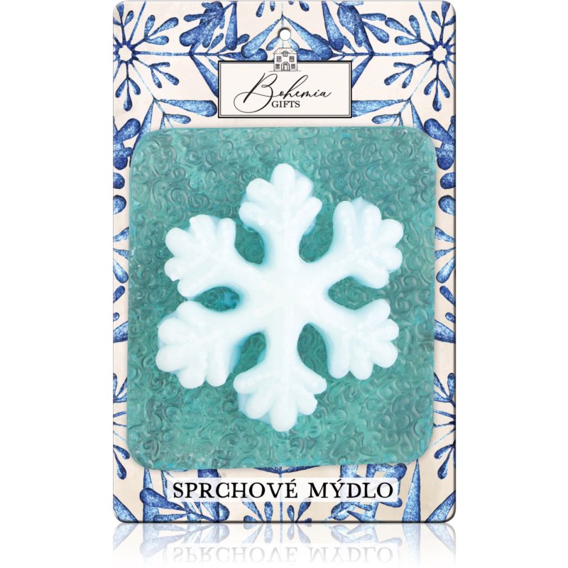 Bohemia Gifts  Cosmetics Handmade Snowflake ručne vyrobené mydlo s glycerínom 70 g