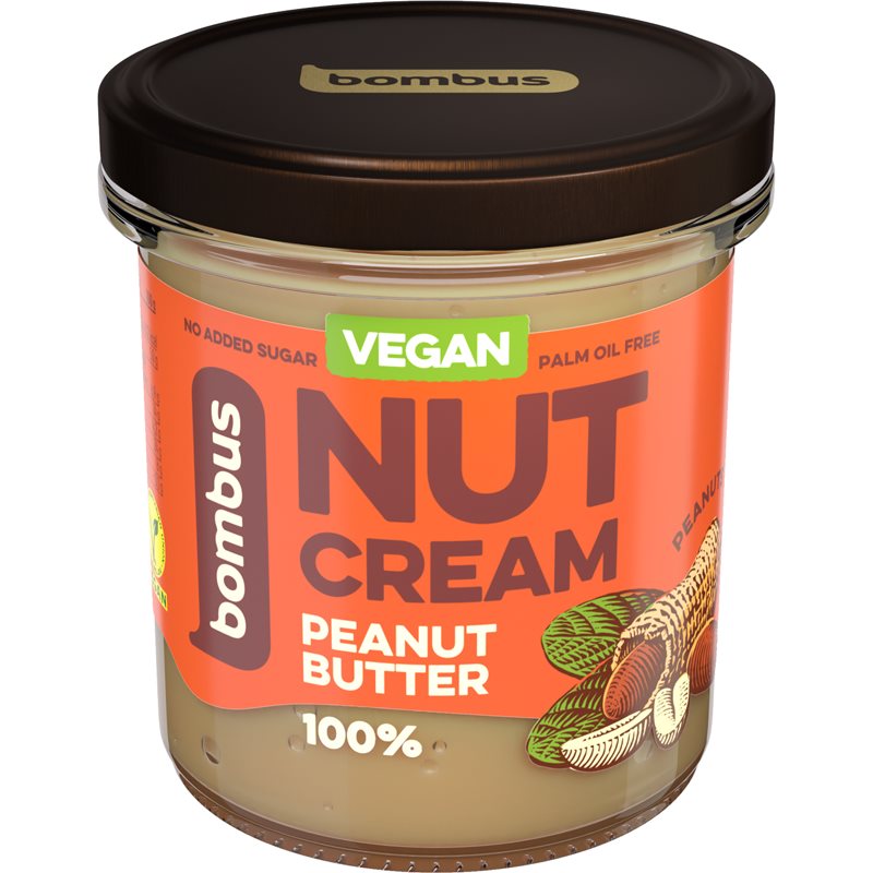 Bombus Nut Cream Peanut Butter 100  percent orechový krém 300 g