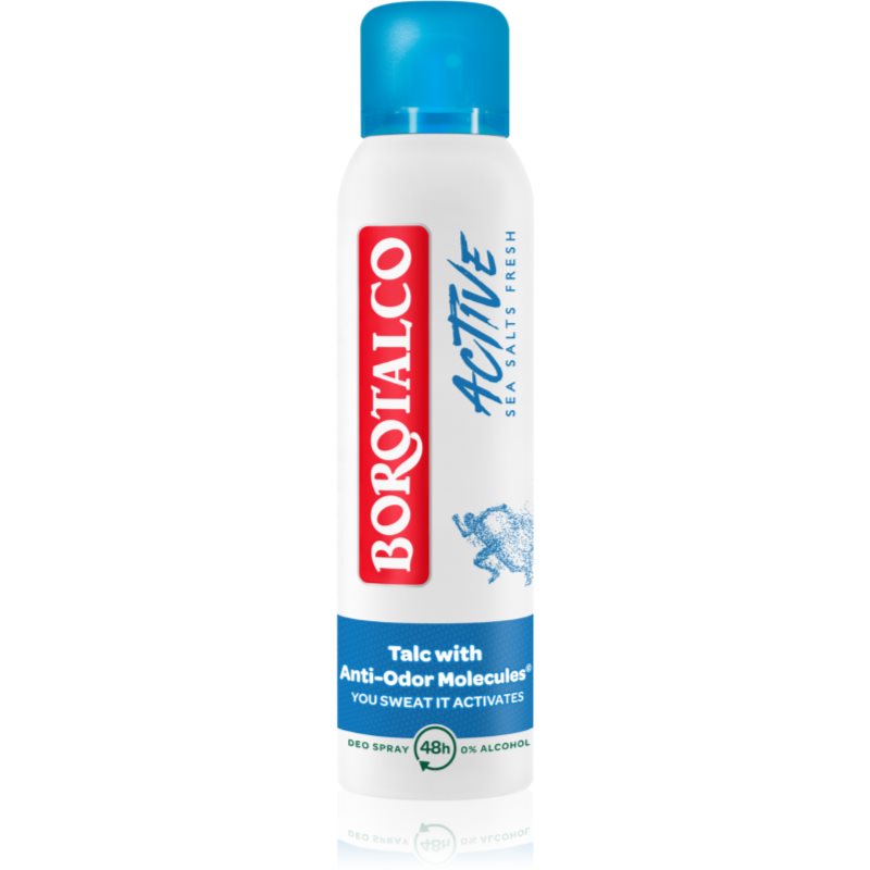 Borotalco Active Sea Salts dezodorant v spreji so 48hodinovým účinkom 150 ml